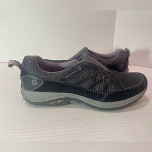 Womens MERRELL Andean Moc Black Sea Fog Violet Sneakers Shoes 7.5‎